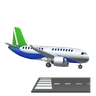 Avion à l’atterrissage Emoji 🛬 image - Huawei Harmony OS style