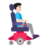 Man In Motorized Wheelchair Facing Right: Light Skin Tone