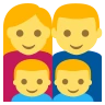 Family: Man, Woman, Boy, Boy Emoji 👨‍👩‍👦‍👦 image - EmojiTwo style