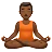 Man In Lotus Position: Medium-Dark Skin Tone