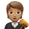 Judge: Medium Skin Tone Emoji 🧑🏽‍⚖️ image - Apple style