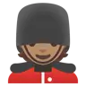 Guard: Medium Skin Tone Emoji 💂🏽 image - Google Noto Color style