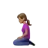 Woman Kneeling: Medium Skin Tone