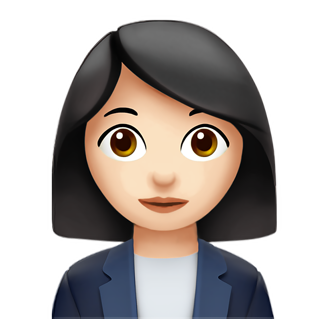 Woman Office Worker: Light Skin Tone