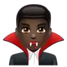 Man Vampire: Dark Skin Tone Emoji 🧛🏿‍♂️ image - WhatsApp style