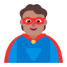 Superhero: Medium Skin Tone Emoji 🦸🏽 image - Microsoft Classic 2D style