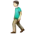 Person Walking: Light Skin Tone