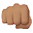 Oncoming Fist: Medium Skin Tone