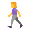 Woman Walking Emoji 🚶‍♀️ image - Microsoft Classic 2D style
