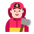 Man Firefighter: Light Skin Tone