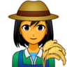 Woman Farmer Emoji 👩‍🌾 image - Emojidex style