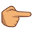 Backhand Index Pointing Right: Medium Skin Tone
