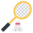 Tollaslabda ütő és shuttlecock