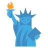 Statue de la liberté Emoji 🗽 image - EmojiTwo style