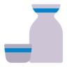 Эмодзи Бутылка сакэ и чашка 🍶 image - Microsoft Classic 2D style