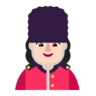 Woman Guard: Light Skin Tone Emoji 💂🏻‍♀️ image - Microsoft Classic 2D style