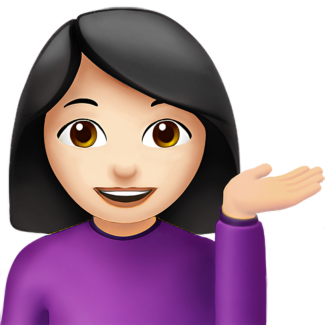 Woman Tipping Hand: Light Skin Tone