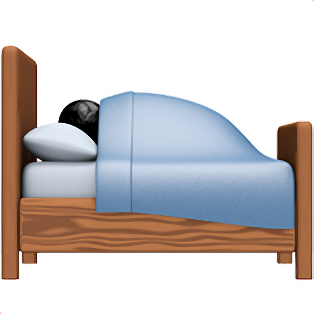 Person In Bed: Dark Skin Tone