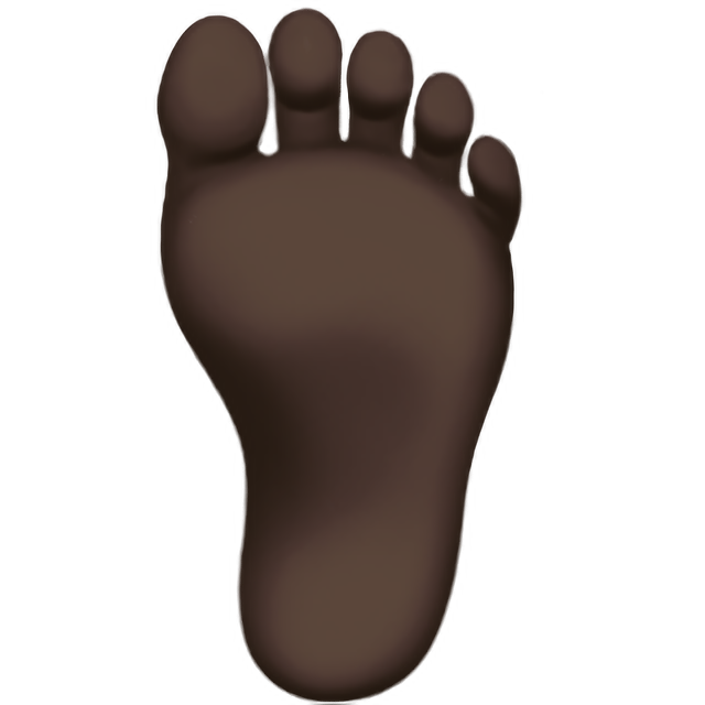 Foot: Dark Skin Tone