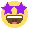 星の目でニヤリと顔 Emoji 🤩 image - EmojiTwo style