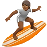 Person Surfing: Medium-Dark Skin Tone Emoji 🏄🏾 image - Apple style