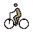 Person Biking: Medium Skin Tone