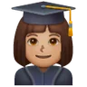 Woman Student: Medium Skin Tone Emoji 👩🏽‍🎓 image - Samsung style