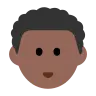 Person: Medium-Dark Skin Tone, Curly Hair Emoji 🧑🏾‍🦱 image - Tossface style