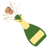 Mantar haşhaş ile şişe Emoji 🍾 image - EmojiTwo style