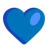 Cœur bleu Emoji 💙 image - Microsoft Classic 2D style