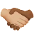 Handshake: Medium-Light Skin Tone, Medium-Dark Skin Tone