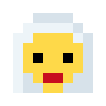 Woman: White Hair Emoji 👩‍🦳 image - SerenityOS style