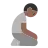 Person Kneeling: Medium-Dark Skin Tone