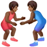 Men Wrestling: Medium-Dark Skin Tone Emoji 🤼🏾‍♂️ image - Samsung style