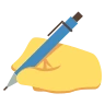 Emoji Írás kéz ✍ image - EmojiTwo style