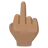 Middle Finger: Medium Skin Tone