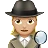 Woman Detective: Medium-Light Skin Tone