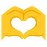 Emoji Mani A Cuore 🫶 image - Google Noto Color style
