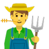 Man Farmer Emoji 👨‍🌾 image - Skype style