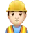 Man Construction Worker: Light Skin Tone