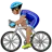 Man Biking: Medium Skin Tone