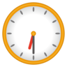 Face do Relógio Six-Thirty Emoji 🕡 image - Emojidex style