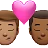 Kiss: Man, Man, Medium Skin Tone, Medium-Dark Skin Tone
