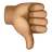 Thumbs Down: Medium Skin Tone
