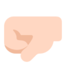 Left-Facing Fist: Light Skin Tone Emoji 🤛🏻 image - Microsoft Classic 2D style