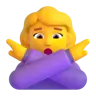Woman Gesturing No Emoji 🙅‍♀️ image - Microsoft 3D Fluent style