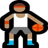 Person Bouncing Ball: Medium Skin Tone Emoji ⛹🏽 image - Microsoft Windows 10 Segoe UI Emoji style