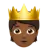 Person With Crown: Medium-Dark Skin Tone