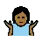 Person Shrugging: Medium-Dark Skin Tone