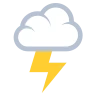 Nube con rayos Emoji 🌩 image - EmojiTwo style